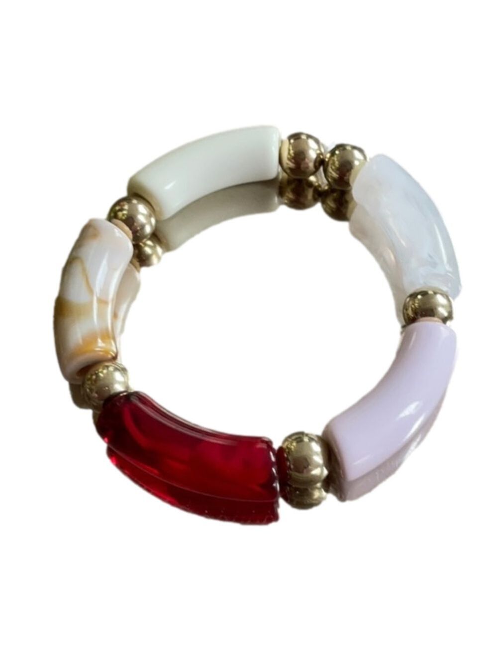 CHUNKY ACRYLIC STRETCH BRACELET
